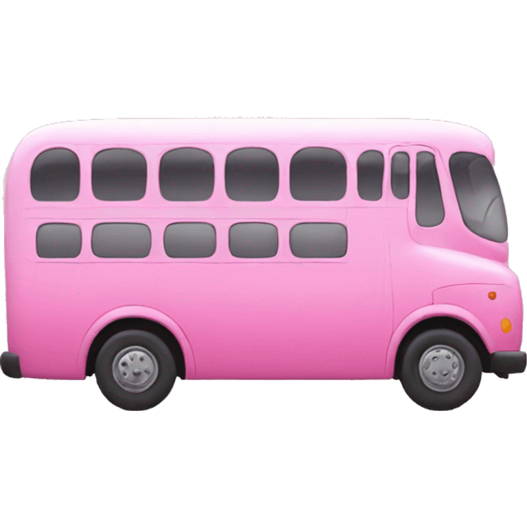 pink bus emoji