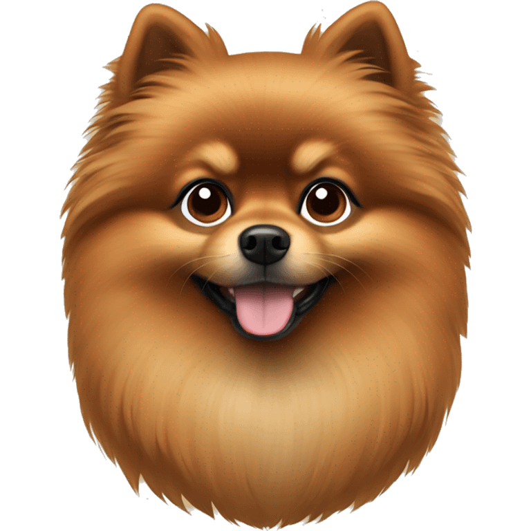 Brown Pomeranian  emoji