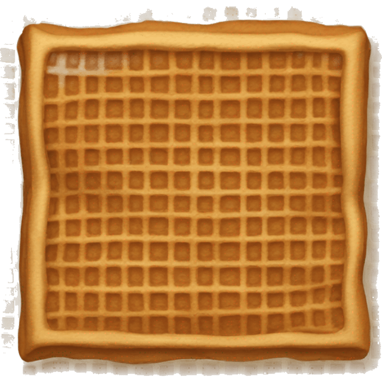 a bed but its made of waffles emoji