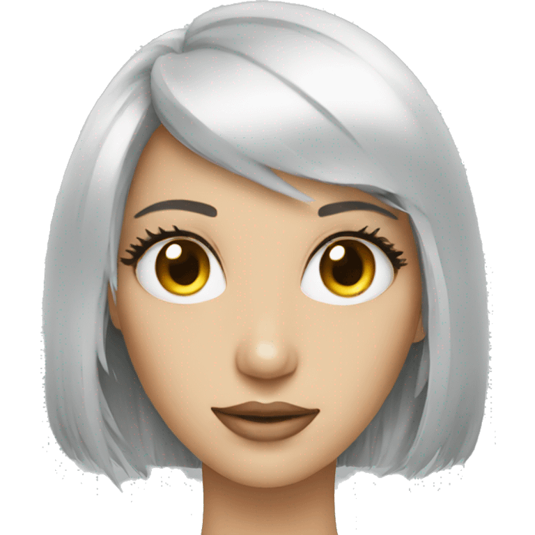 Female robot eyelashes emoji