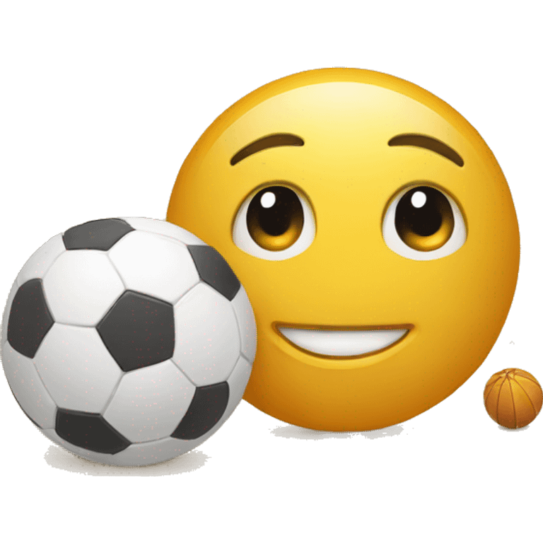 pelota de playa con carita emoji