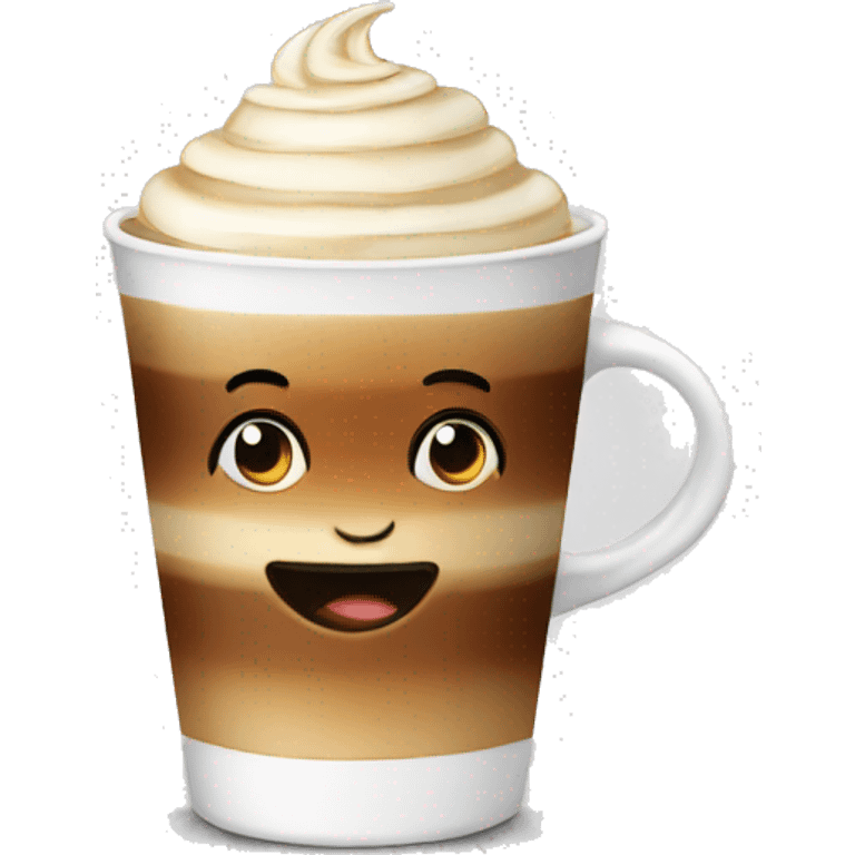 A cappuccino  emoji