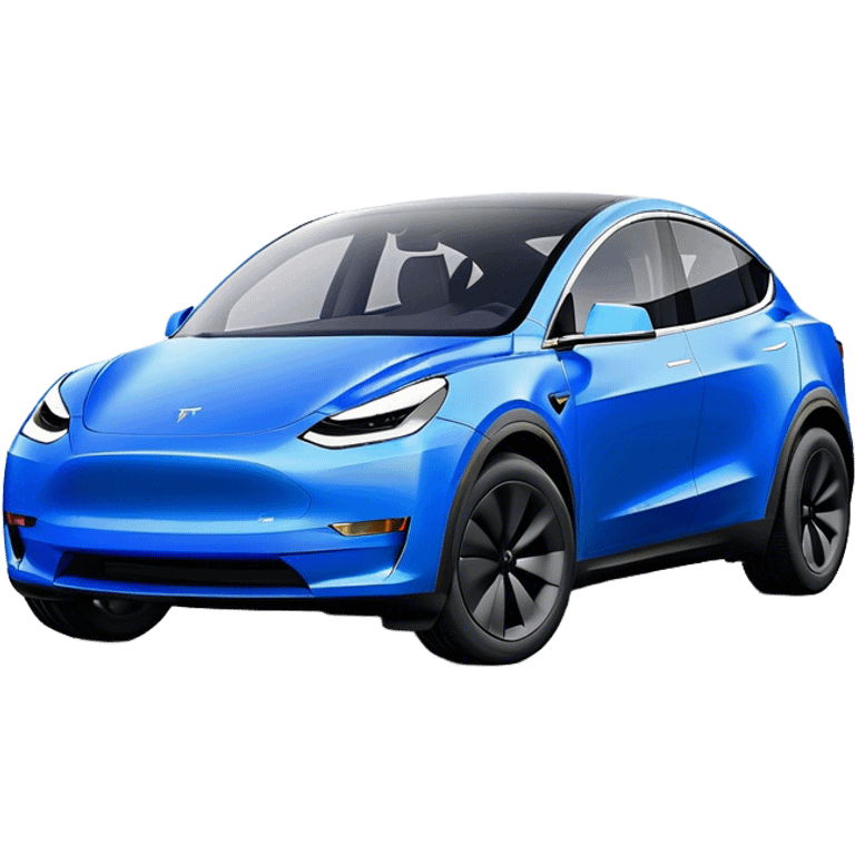 Tesla Model Y - Tesla (Model Year: 2022) (Iconic colour: Blue) emoji