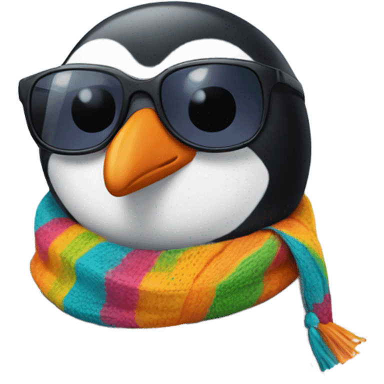 cool penguin emoji