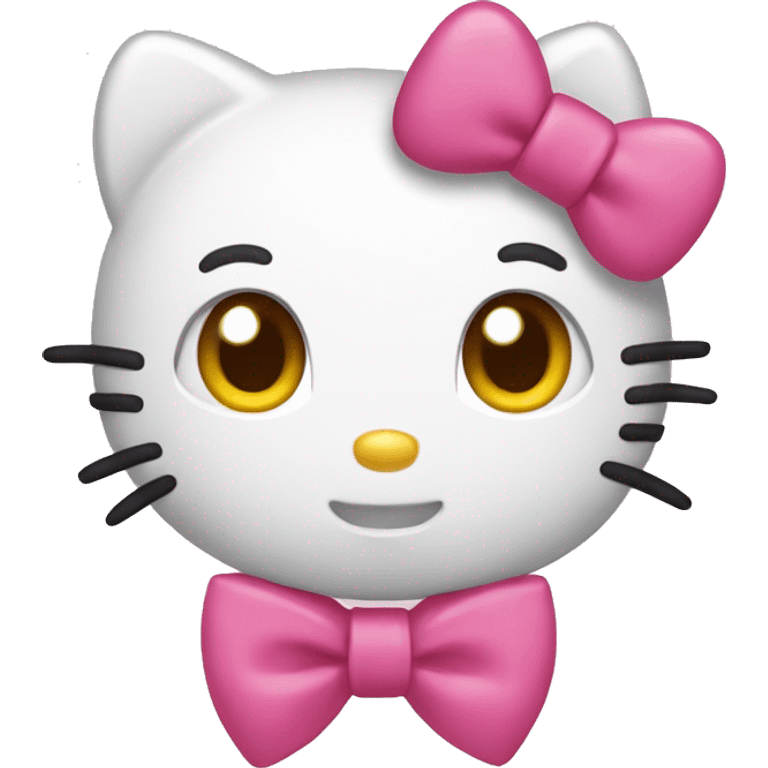 Hello kitty with bow emoji