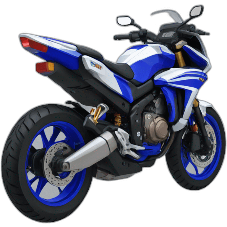 Moto yamaha pixel art emoji