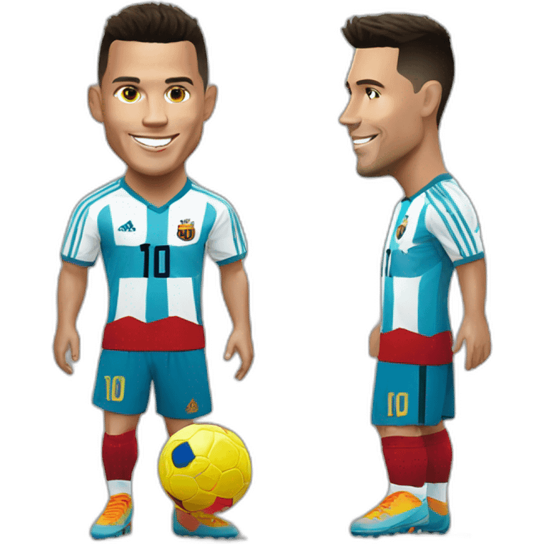 Ronaldo sur messi emoji