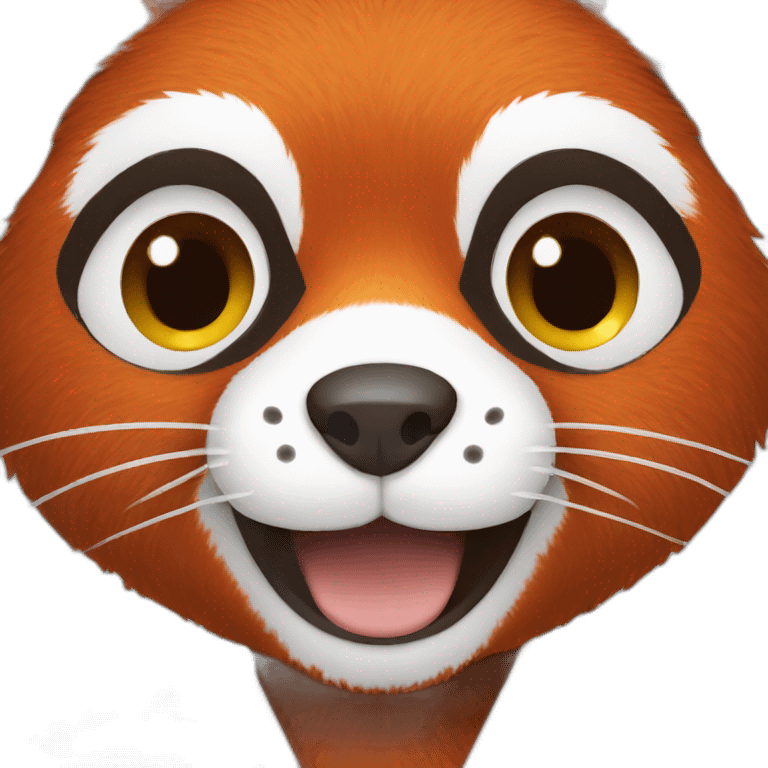 Doctor red panda emoji