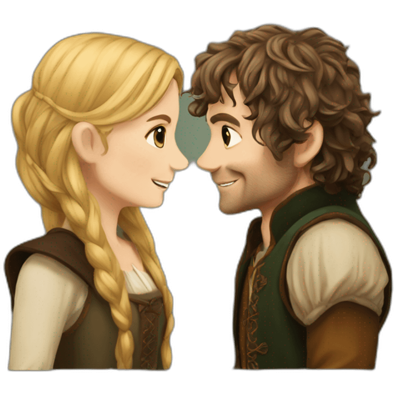 hobbit couple love detailed dramatic emoji