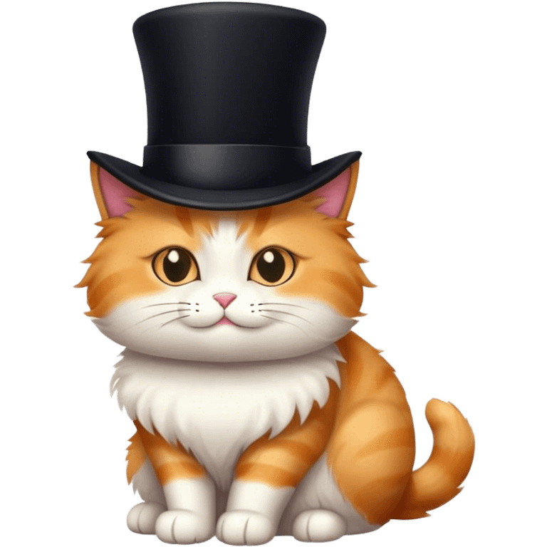 cat with a tophat emoji