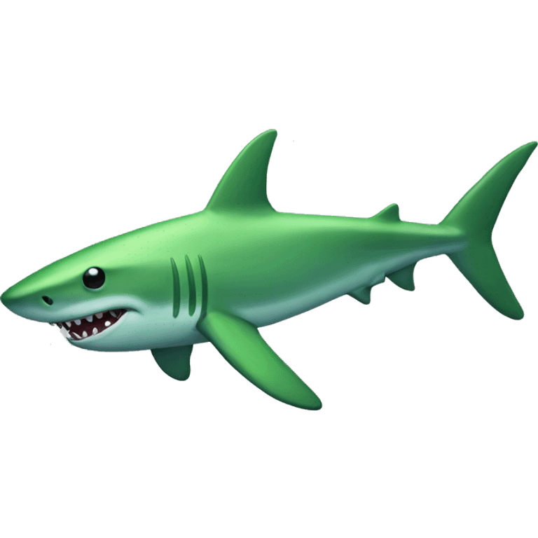 Green shark emoji