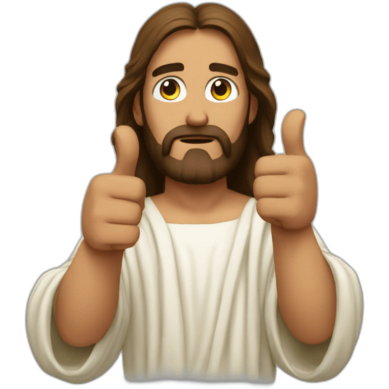 jesus thumbs down emoji