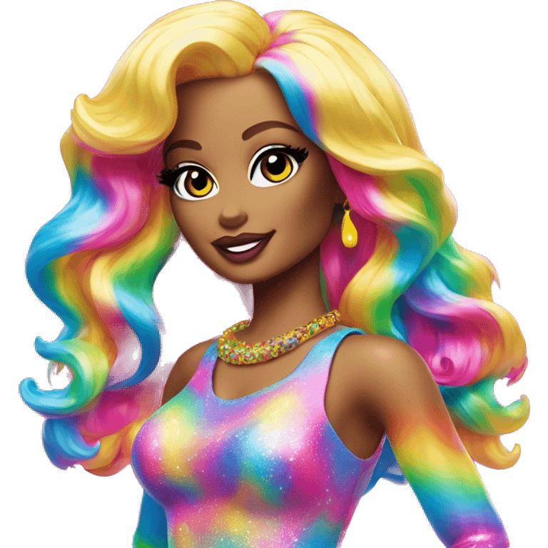 Lisa frank barbie emoji