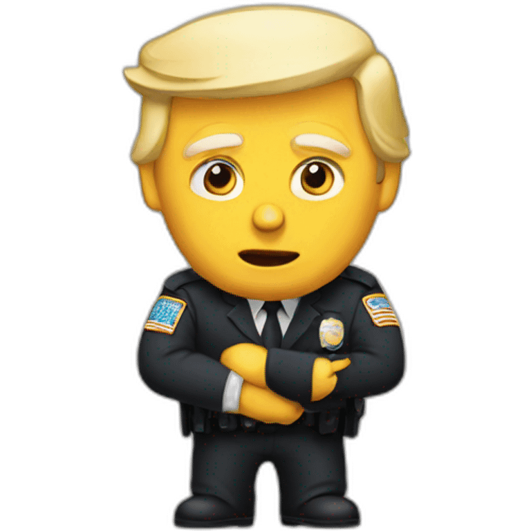 trump-getting-arrested emoji