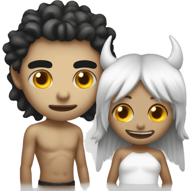 Demon and Angel emoji