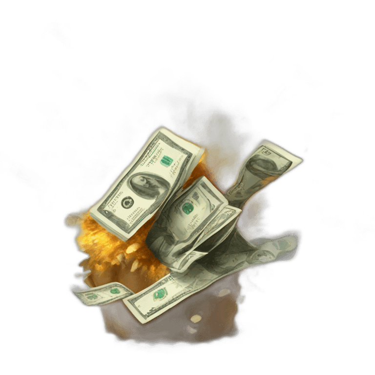 explosion of money emoji