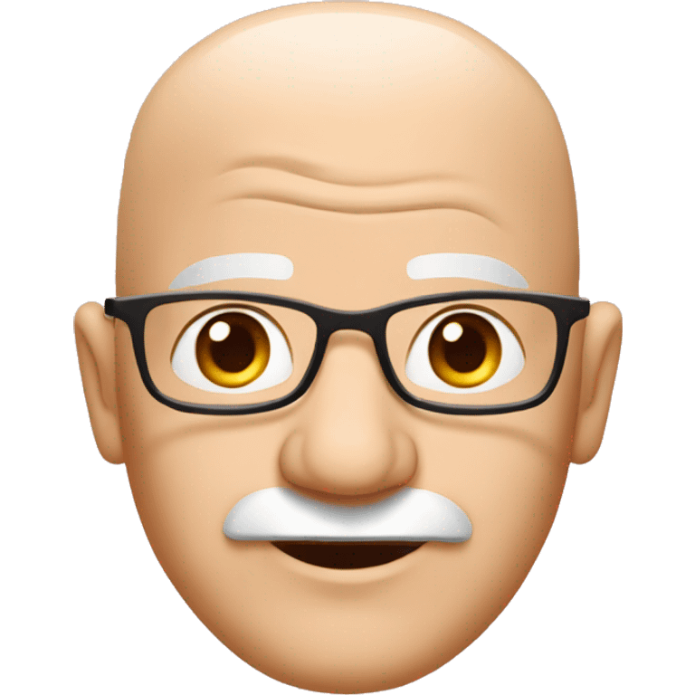 Bald old man with pink bow on his head emoji