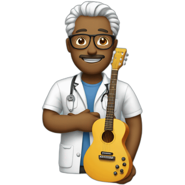 Doc Whith guitar emoji