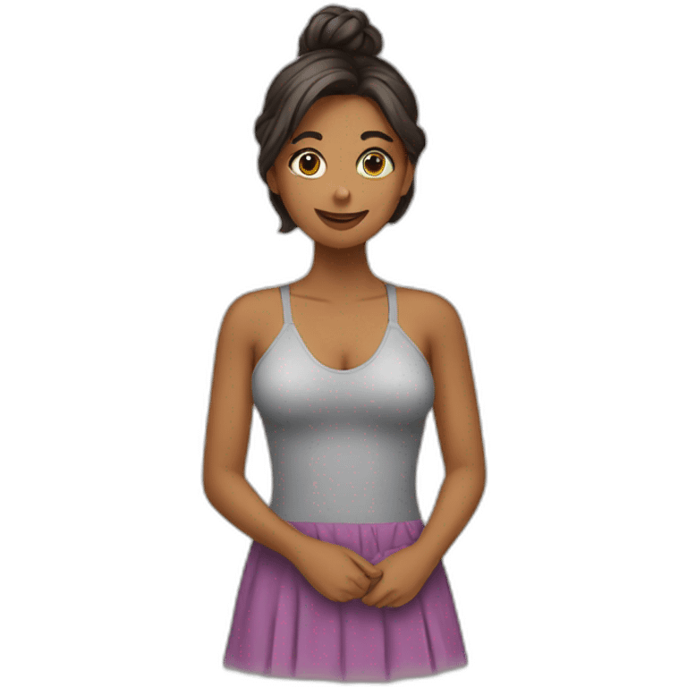 a women getting dressed emoji