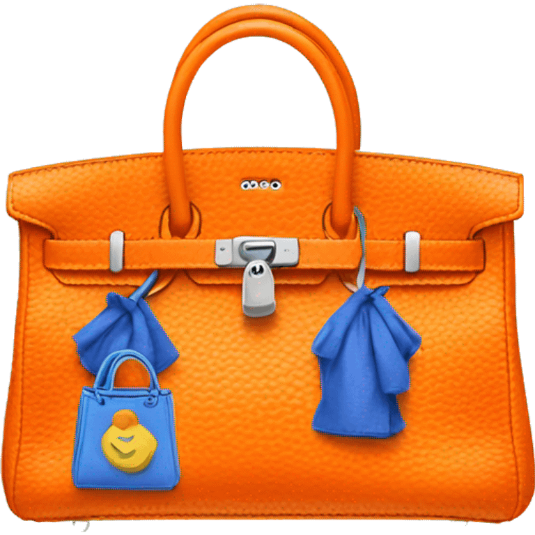 Birkin bag orange emoji