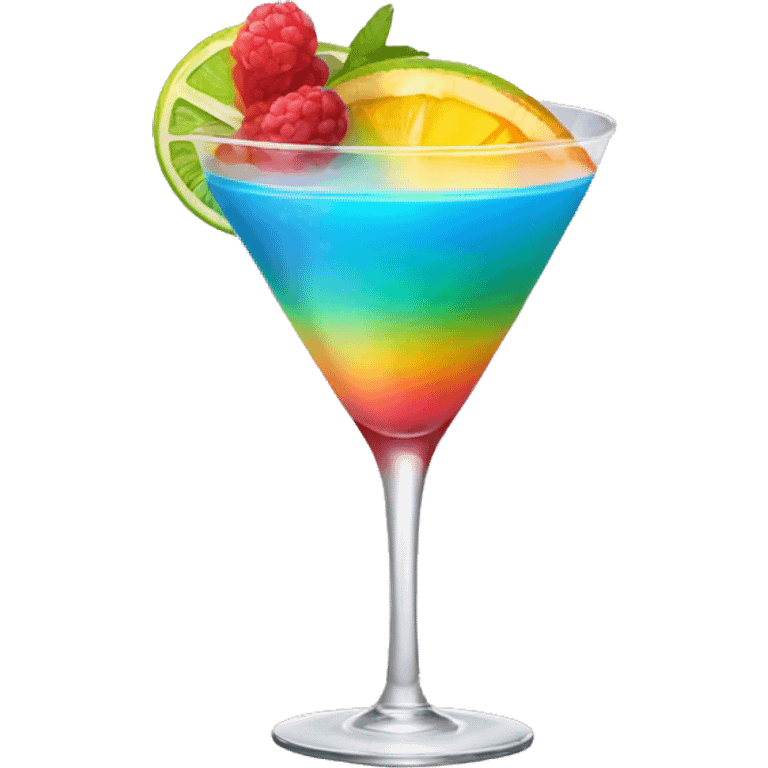 rainbow cocktail emoji