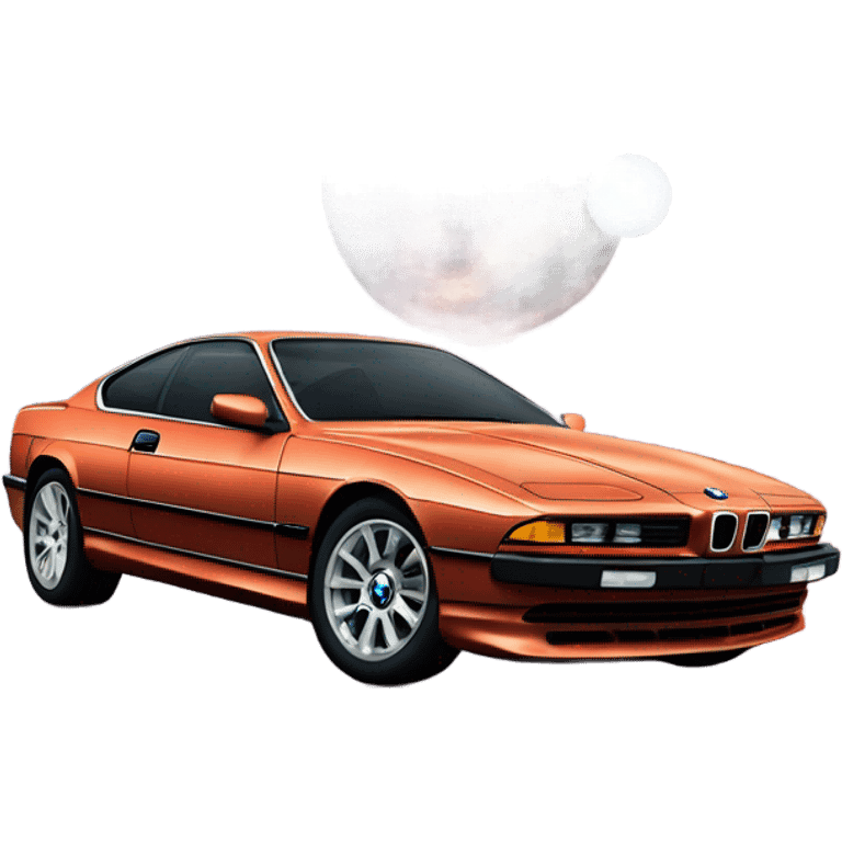 BMW 840i coupe in space  emoji