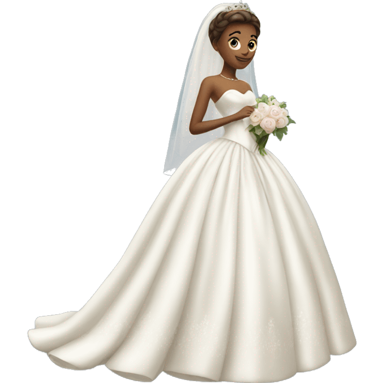 Princess wedding dress emoji