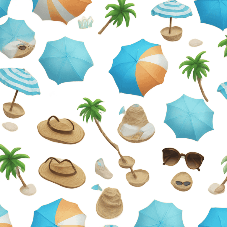 Beach aesthetic  emoji