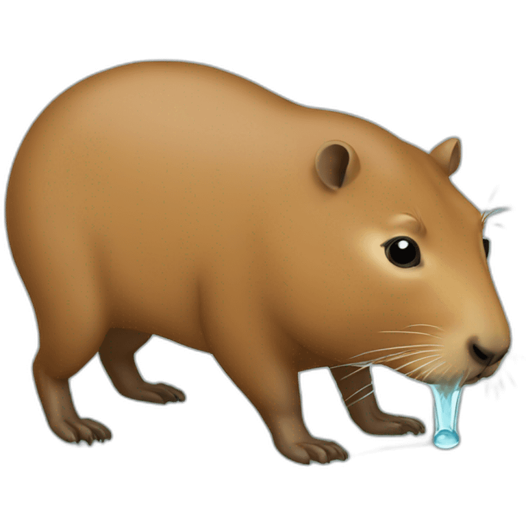 capybara pissing emoji