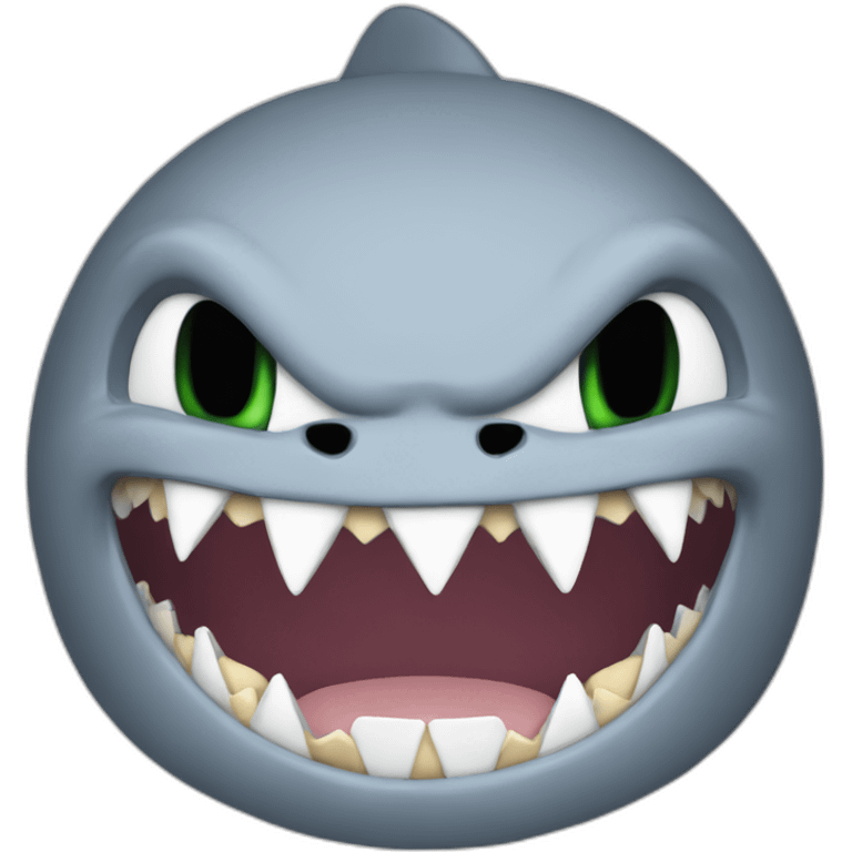 sonic with shark teeth emoji