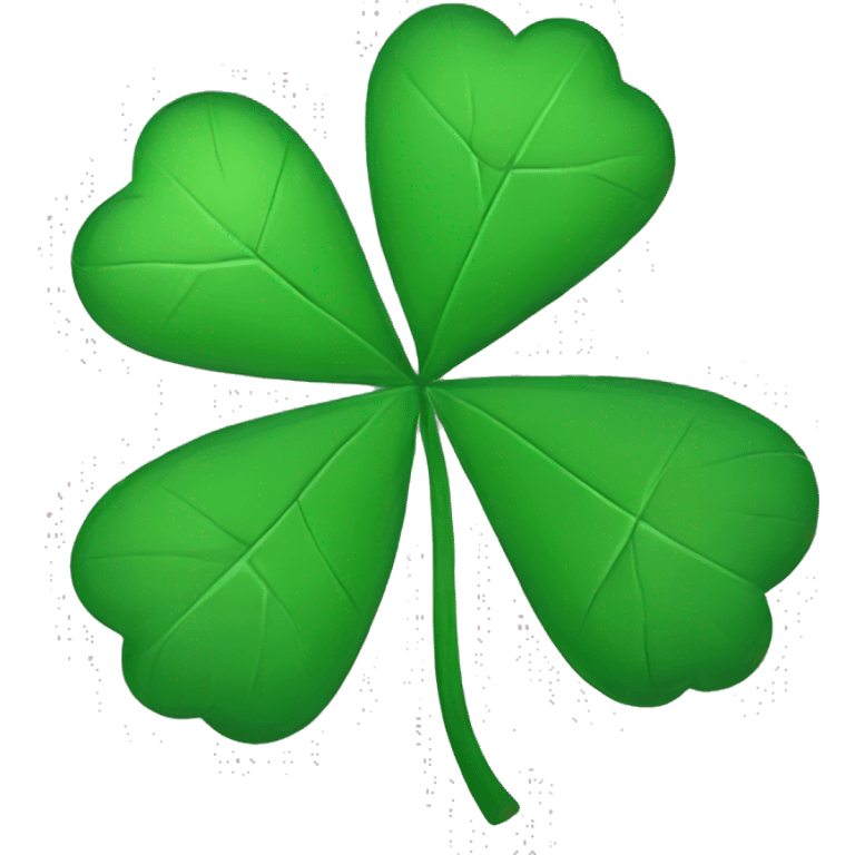 broken leaf clover emoji