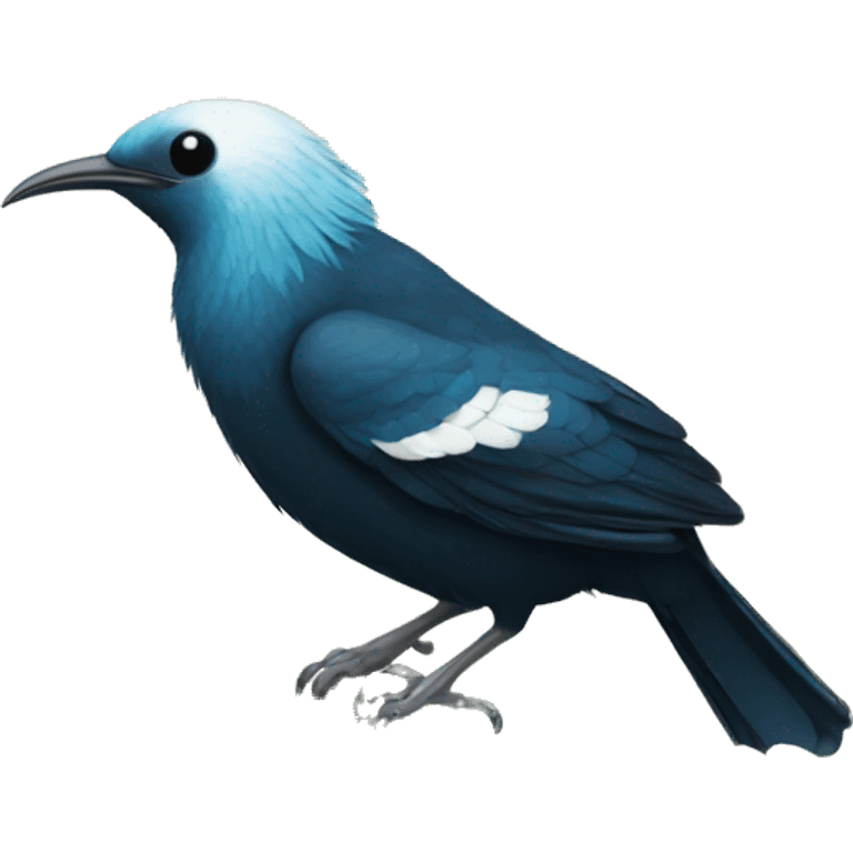 Tui bird white wattle emoji