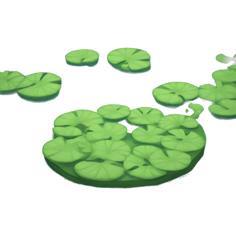 A pond with ripple emoji