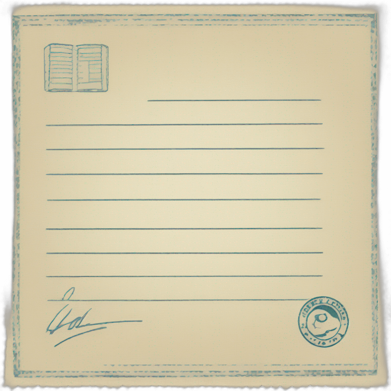 document with stamp emoji