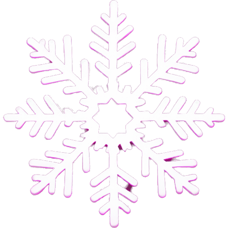 Pink snowflake  emoji