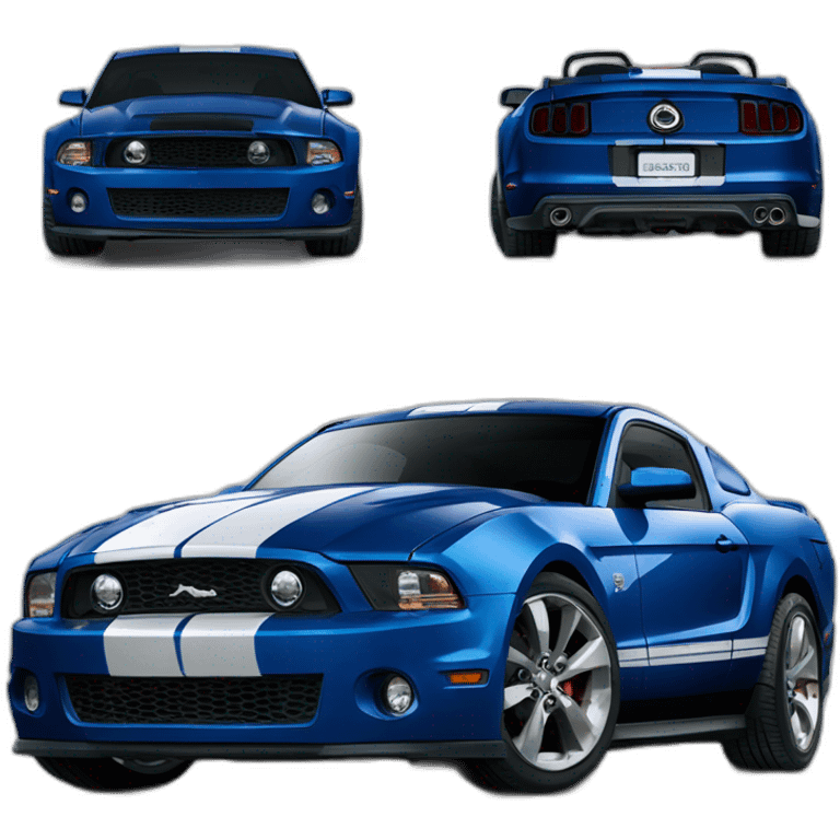 Mustangs gt 2010 décapotable color blue metallic emoji