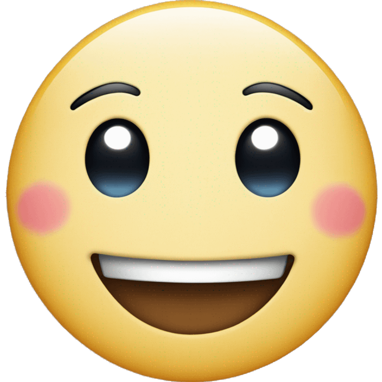 cute smiley face, with blusy cheecks emoji