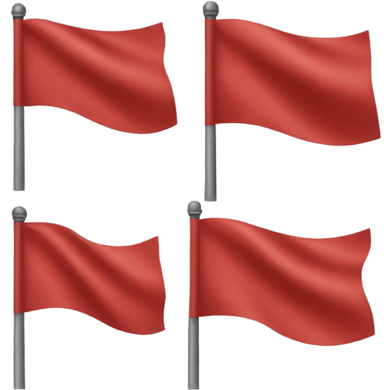 Flag red color  emoji