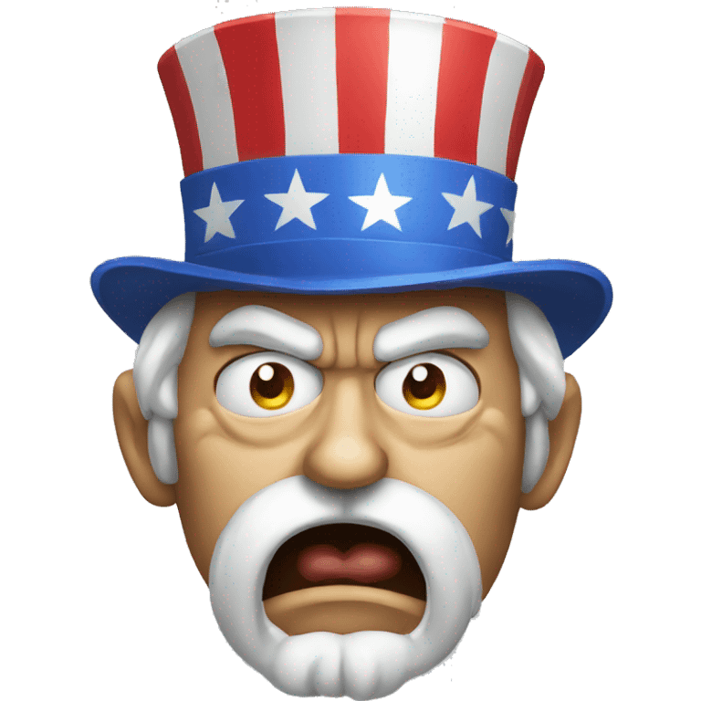 angry face uncle sam emoji