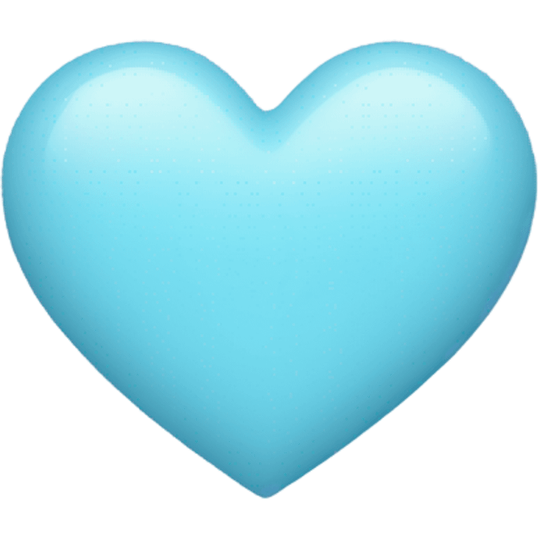 Pastel blue heart  emoji