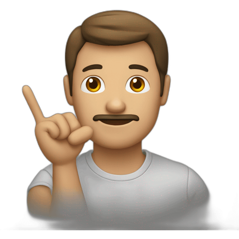 Albañil hombre saludando con la mano emoji