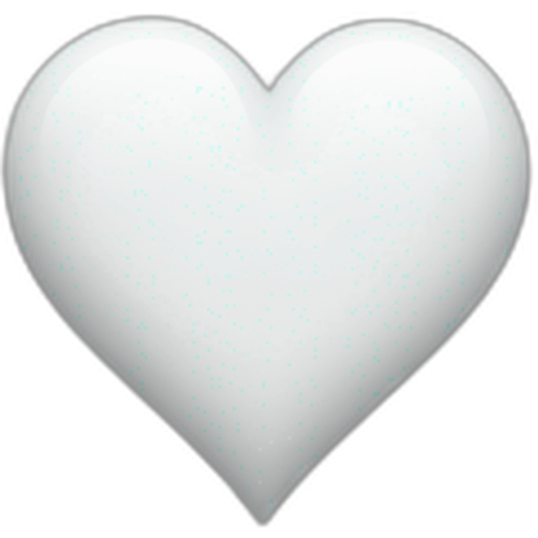 ios white heart emoji