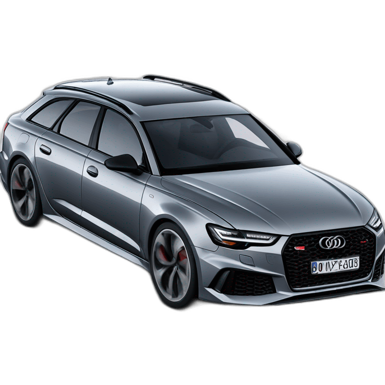 macron dans une audi rs6 emoji