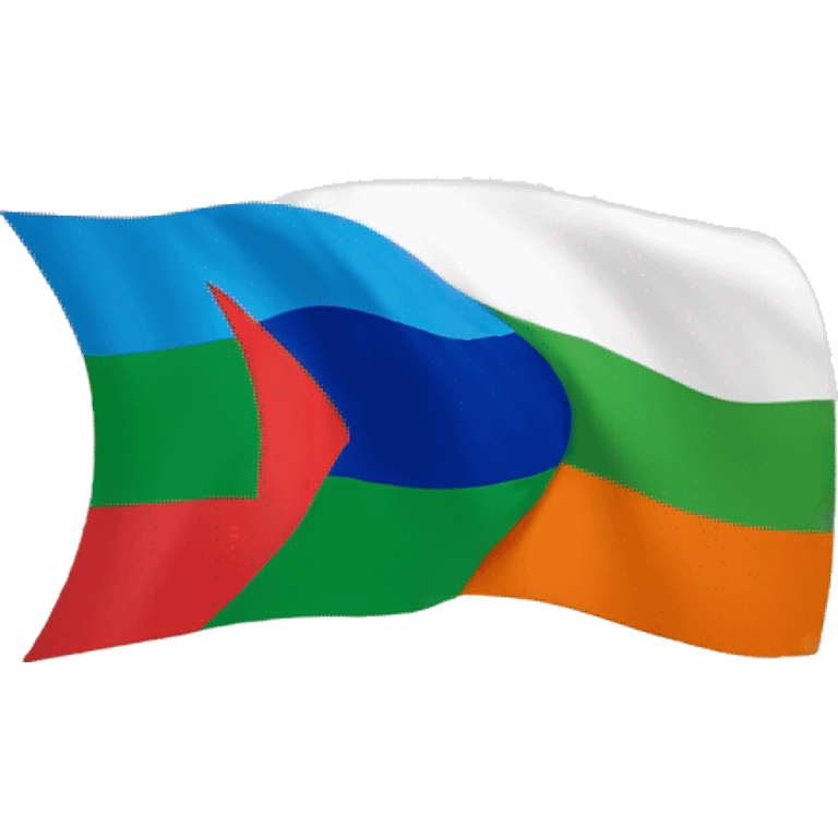 Brics logo with russian flag emoji