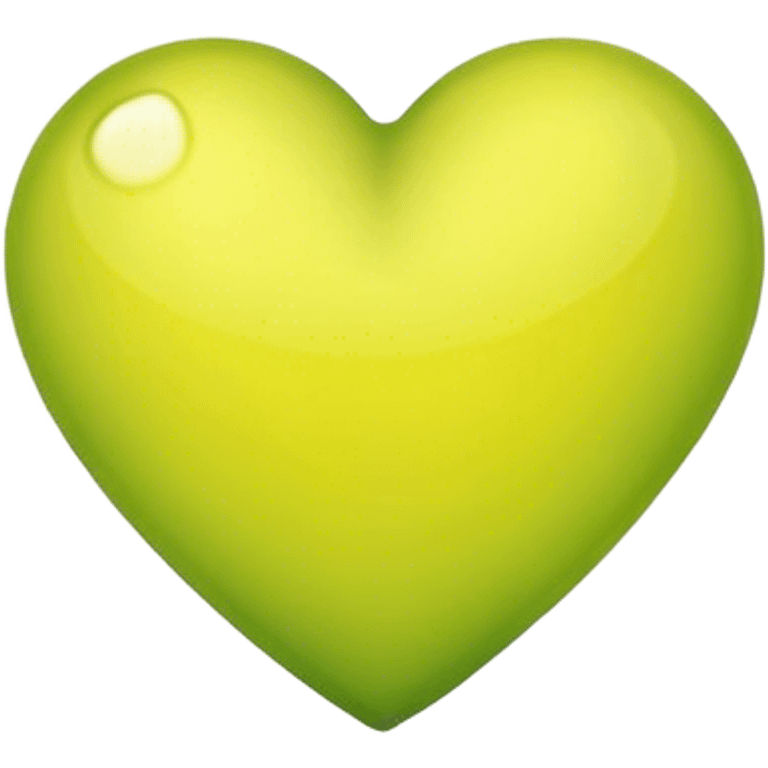 Yellowish green heart emoji