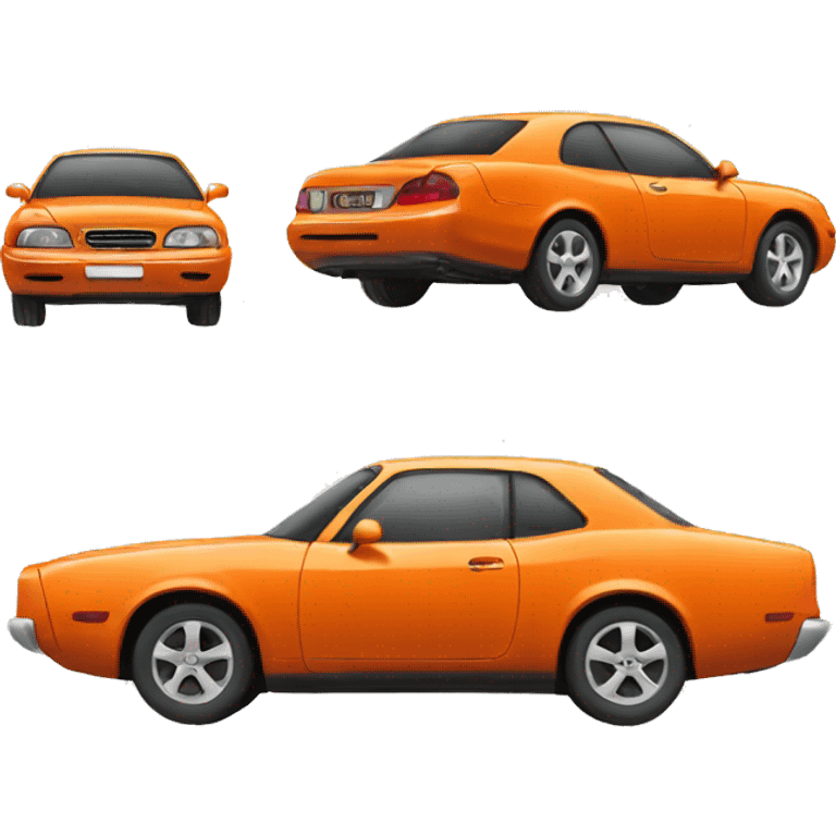 orange car emoji