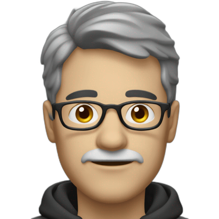 Homme chauve avec appareil photo  emoji