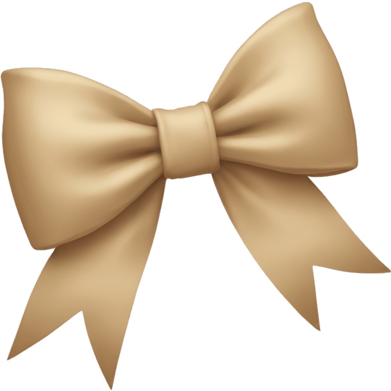 Beige bow emoji