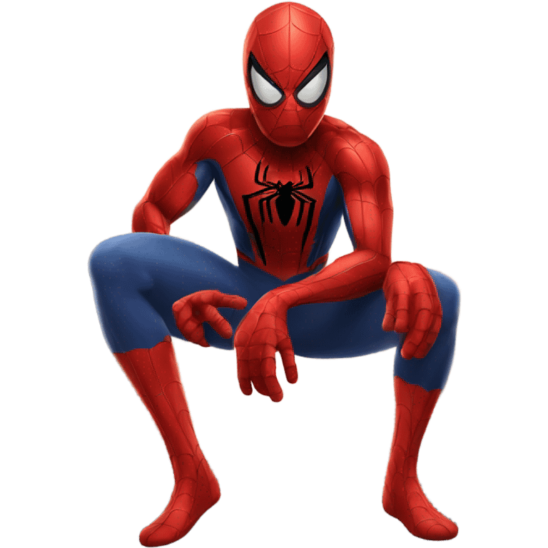 Red spiderman emoji