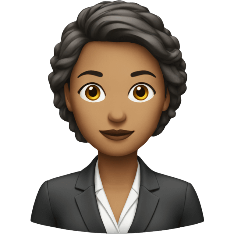 businesswoman without computer emoji